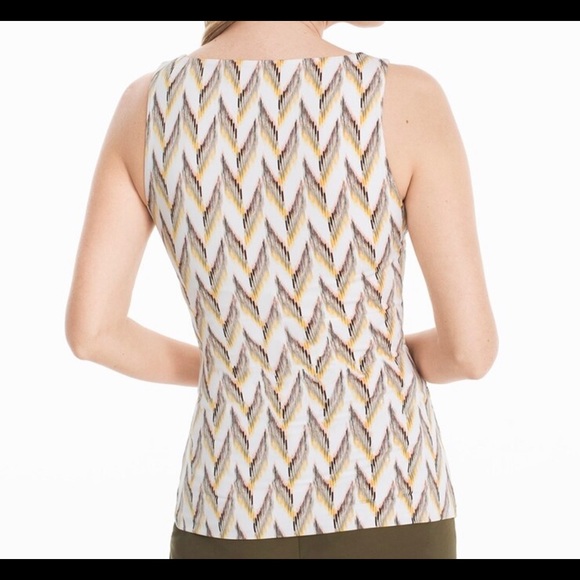 WHBM Zigzag Print Shell Top Sz L (A-16) - Picture 2 of 8